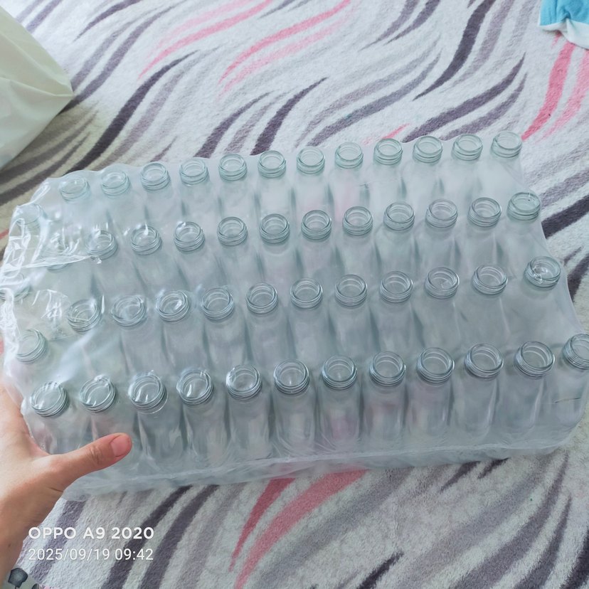 200 ml yassı cam şişe - Görsel 4