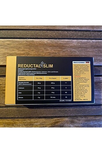 Diğer REDUCTAL SLİM Reductal Slim 30 Capsul Germany zayıflama kilo ver