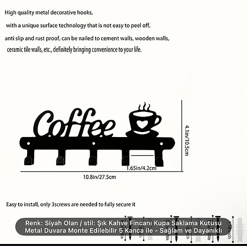 Fincan askılığı - Görsel 2