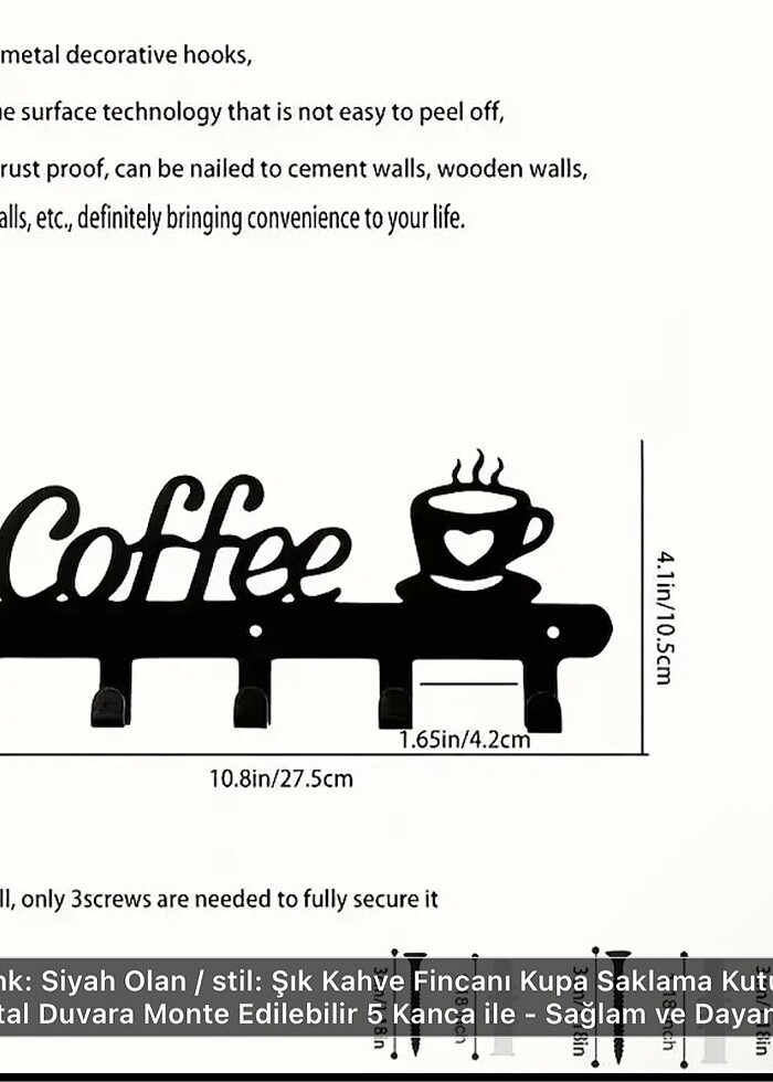 Fincan askılığı - Görsel 2
