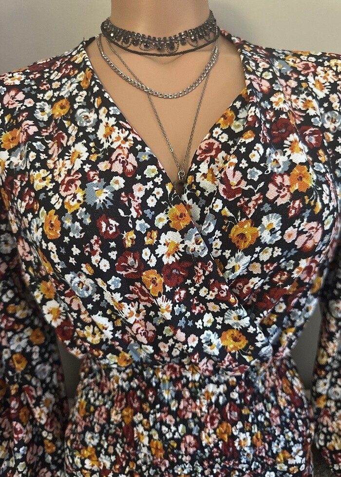 Shenaz Kruvaze Bluz L beden - Görsel 2