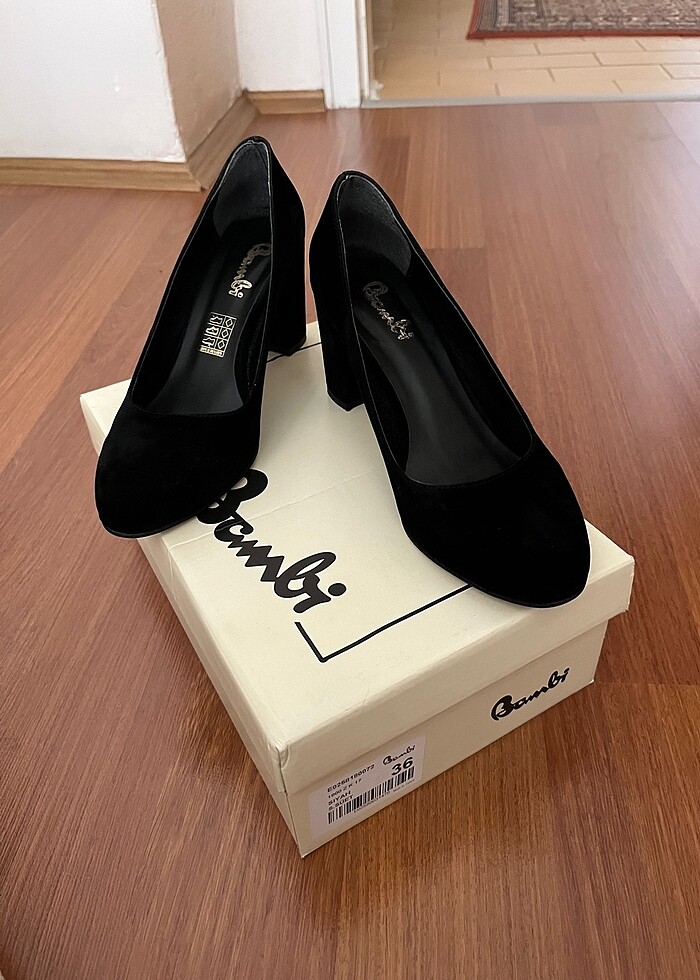 Bambi Bayan Klasik Süvet Ayakkabı - Görsel 3