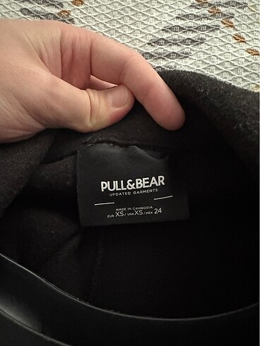 xs Beden siyah Renk Pull bear kaban xs beden kadın