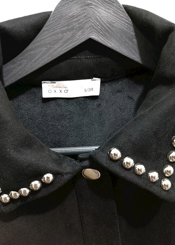 Siyah Püsküllü Süet Kadın Ceket - Görsel 3