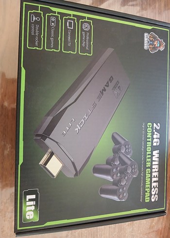 2.4G Kablosuz Siyah Oyun Konsolu / Atari