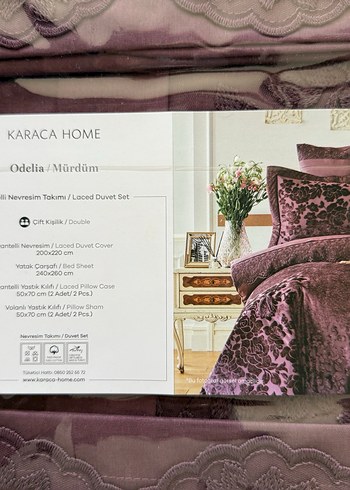 Beden mor Renk Karaca odelia/ valeria mürdüm 10 parça çeyiz seti