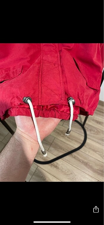 34 Beden kırmızı Renk Only Kırmızı kapüşonlu bomber
