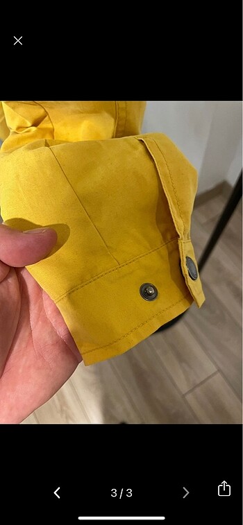 34 Beden Only sarı kapüşonlu bomber