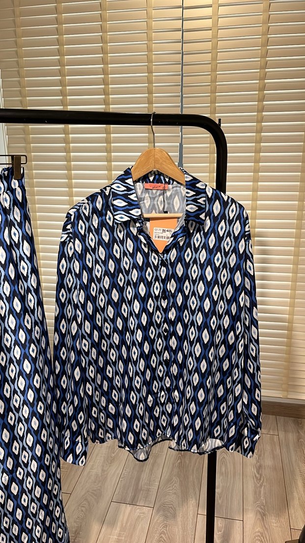 Bohem V Yaka Uzun Kollu kadın ikili  Takım - Görsel 4