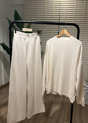 Pamuklu Beyaz Salaş Kadın takım - Görsel 3