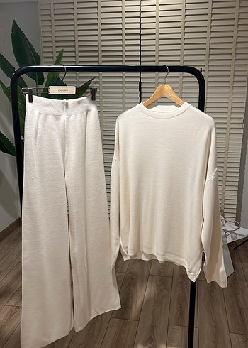 Pamuklu Beyaz Salaş Kadın takım - Görsel 2