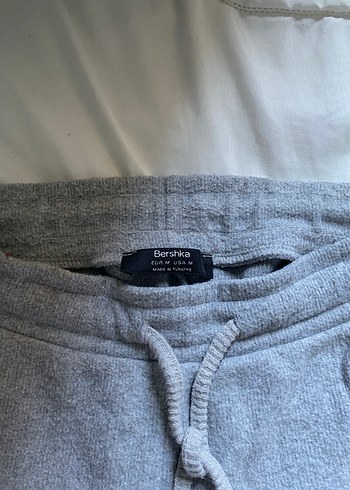 Bershka Gri Kadın Rahat Kesim Üste Yapışan Eşofman Altı