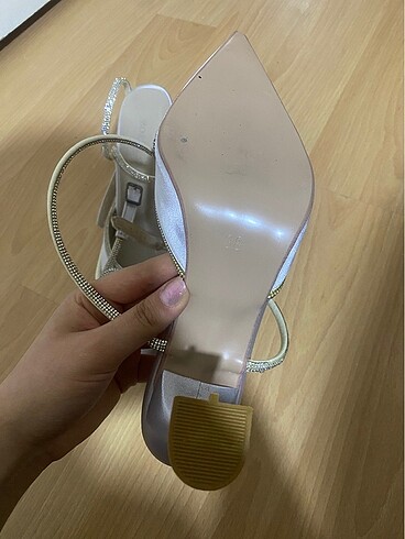 38 Beden gri Renk Stiletto ayakkabı