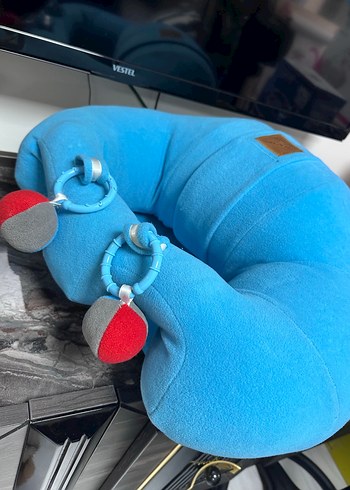 Mavi oturma minderi  Bebe yatmaz - Görsel 3