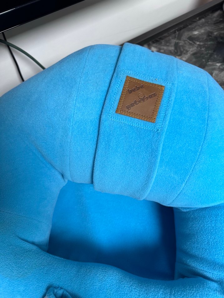 Mavi oturma minderi  Bebe yatmaz - Görsel 2