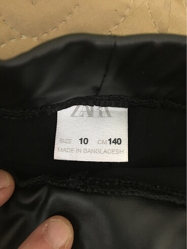 Kız cocuk deri tayt tişort - Görsel 3