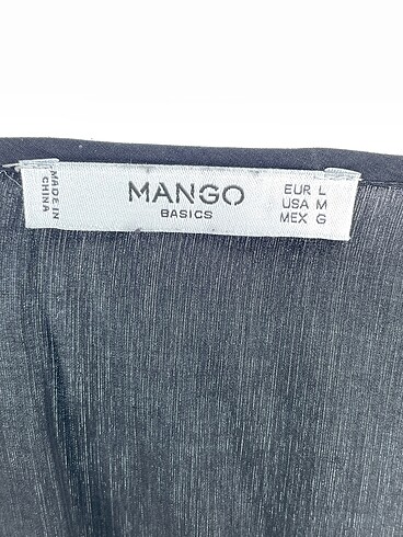 l Beden siyah Renk Mango Bluz %70 İndirimli.
