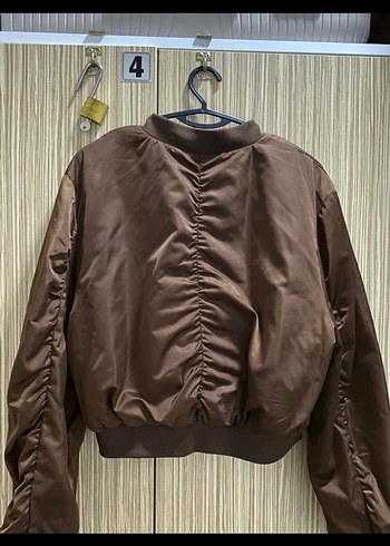 Düğmeli Kahverengi Kadın Ceket - Görsel 2