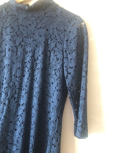 Nikralı güpür elbise - Görsel 2