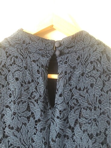 Nikralı güpür elbise - Görsel 4