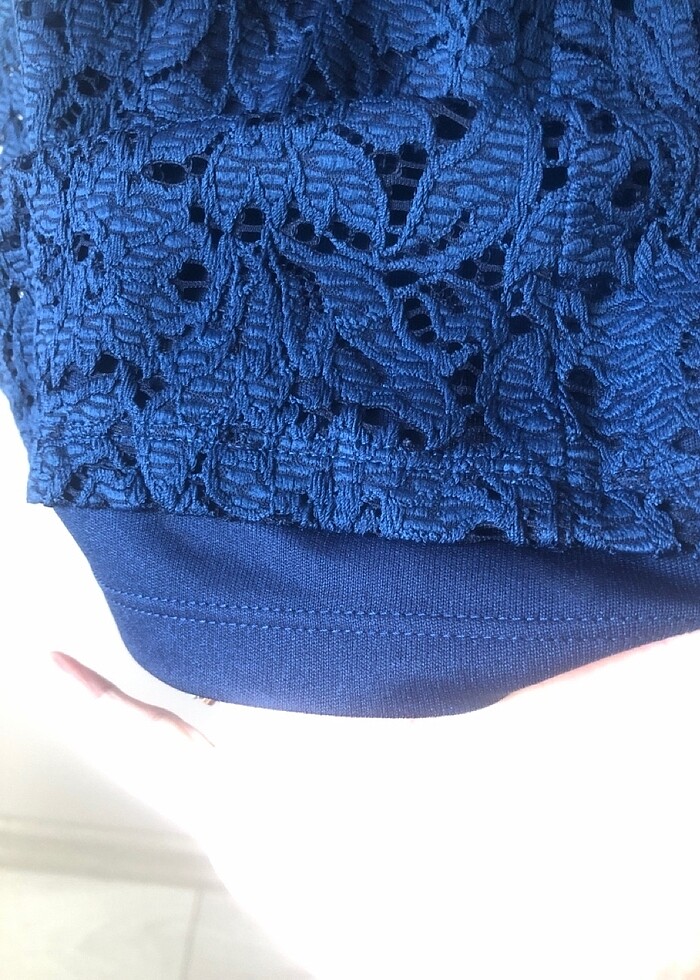 Nikralı güpür elbise - Görsel 5