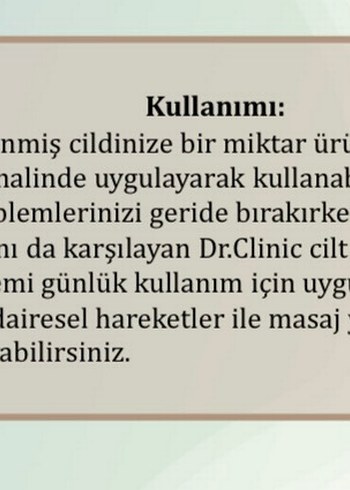 Dr. Clinic Cilt Kusursuzlaştırıcı Leke Kremi - Görsel 3