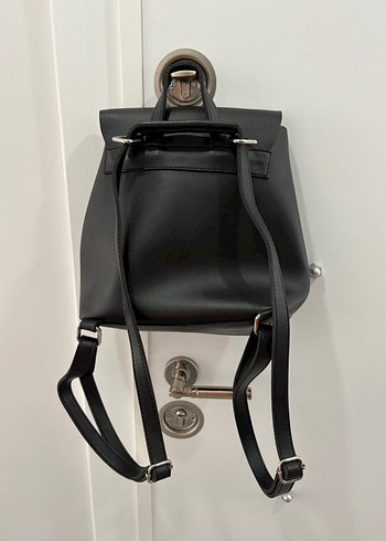 Adil Işık Siyah Deri Sırt Çantası - Görsel 4