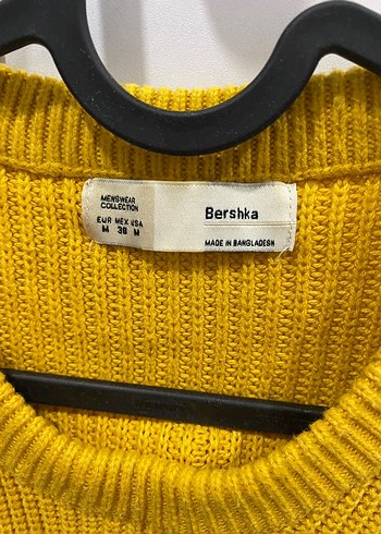 Bershka Sarı Örgü Erkek Kazak - Görsel 3