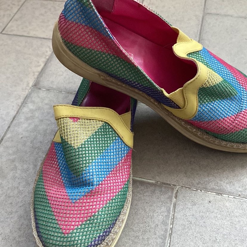 Renkli BağcıksızKadın Espadril - Görsel 3