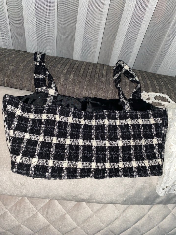 Siyah Ekose crop - Görsel 2