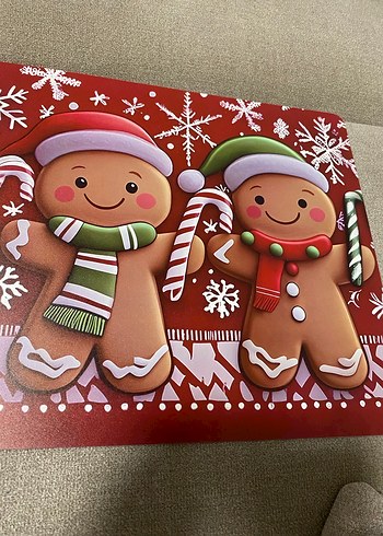 Kahverengi Zencefilli Kurabiye servis altlığı - Görsel 2