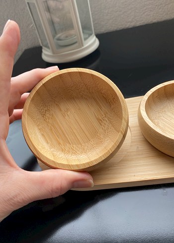 Bej Bambu İkili çerezlik - Görsel 2