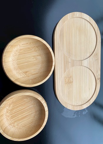 Bej Bambu İkili çerezlik - Görsel 3