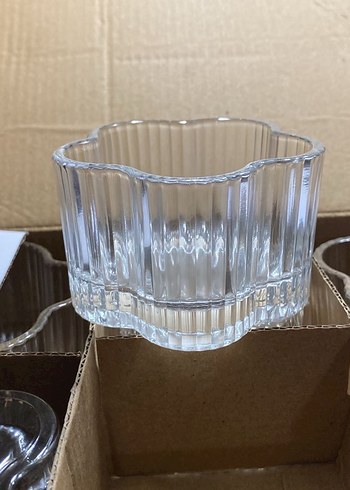 Kahverengi Cam Tatlı Kase Seti - Görsel 3