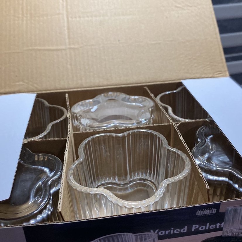 Kahverengi Cam Tatlı Kase Seti - Görsel 2