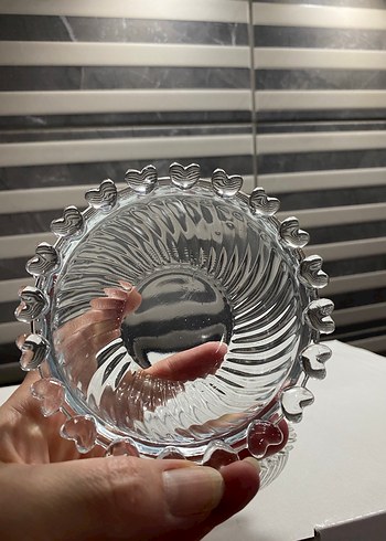 Kristal Kenarlı Cam Kase Seti - Görsel 4