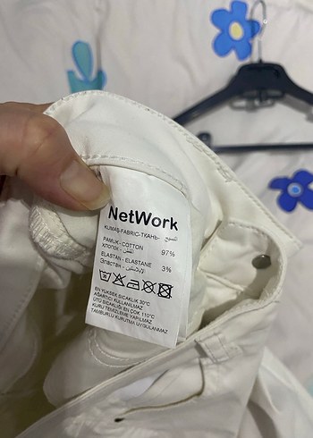 Beyaz Kadın Midi Kot Pantolon - Görsel 5
