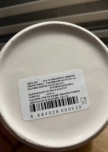 Baskılı Beyaz Seramik Tabak Seti - Görsel 3