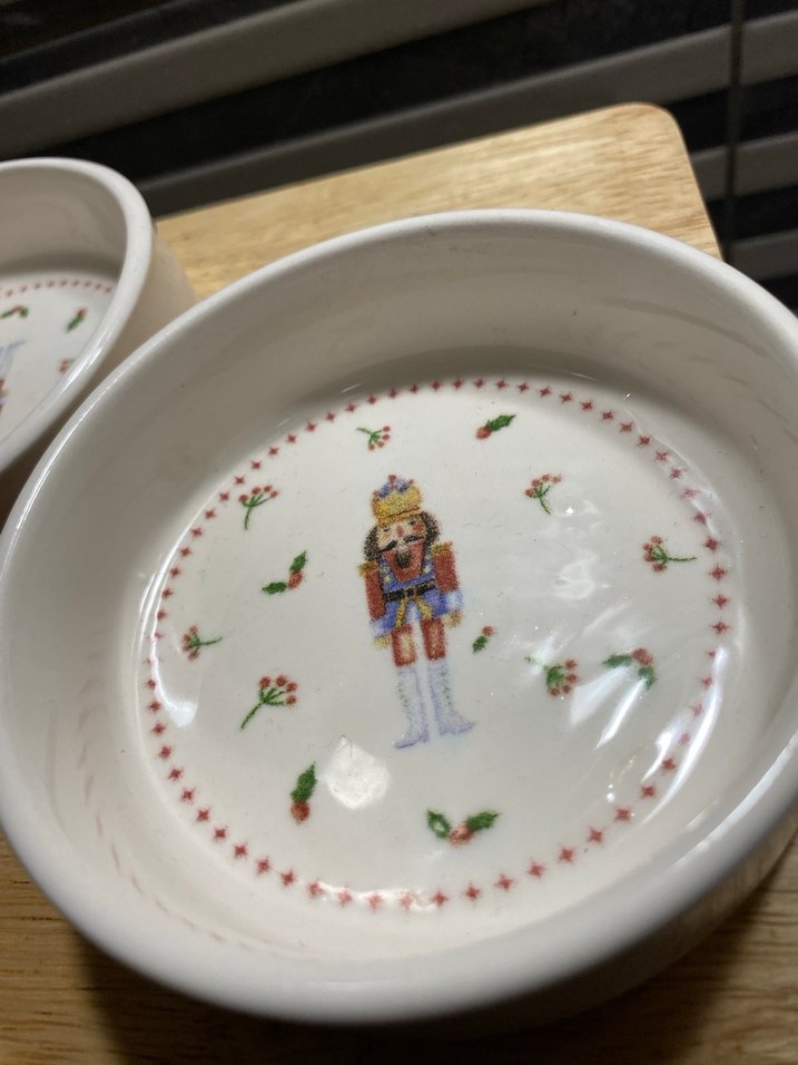 Baskılı Beyaz Seramik Tabak Seti - Görsel 2