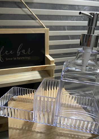 Metal pompalı sıvı sabunluk seti - Görsel 5