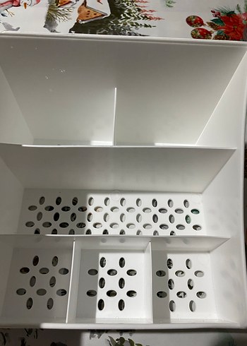 Beyaz Çok Bölmeli Makyaj Organizeri - Görsel 5