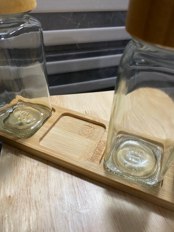 Bambu Kapaklı Cam Baharatlık Seti - Görsel 3