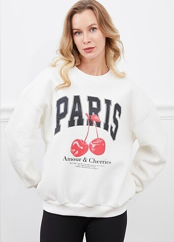 l Beden Bayan Sweatshirt 3 İplik 