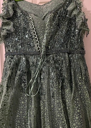 Boncuk İşlemeli Nişan Elbisesi - Görsel 6