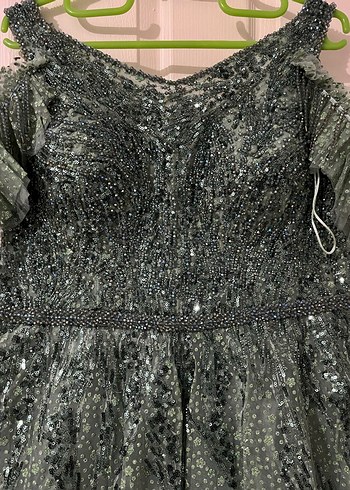 Boncuk İşlemeli Nişan Elbisesi - Görsel 3