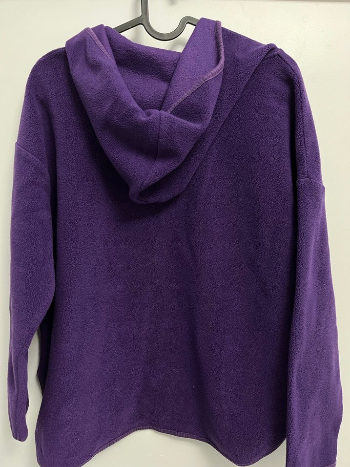 Mor Fermuarlı Kadın Sweatshirt - Görsel 4