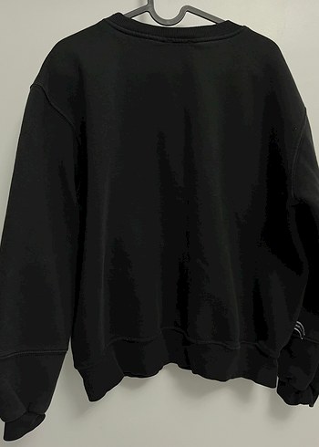 Kadın Siyah Basic Sweatshirt - Görsel 3