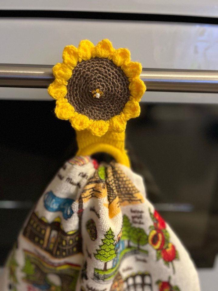 Ay Çiçeği Havlu Askısı - Görsel 3