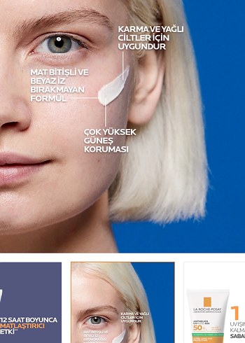 La Roche-Posay Anthelios SPF50+ Yağsız Jel Krem 50 ml - Görsel 2