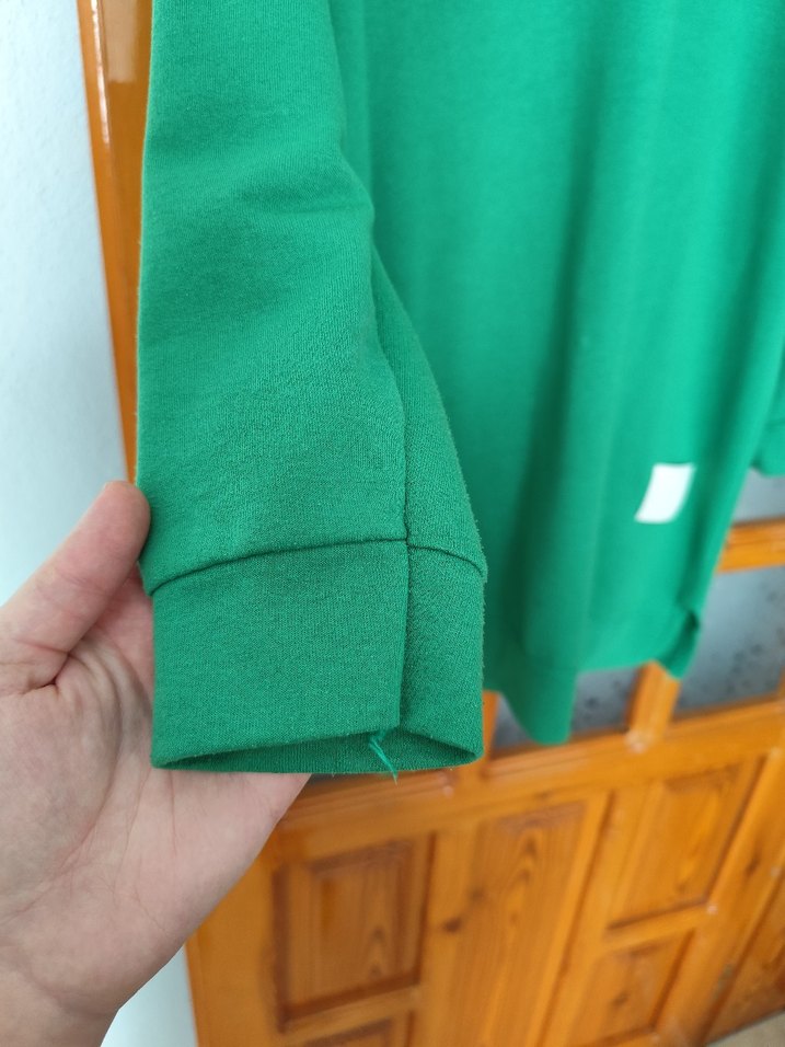 Kadın Yeşil Uzun Kollu Salaş Tunik - Görsel 3